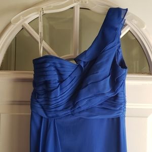 Blue long bridesmaids